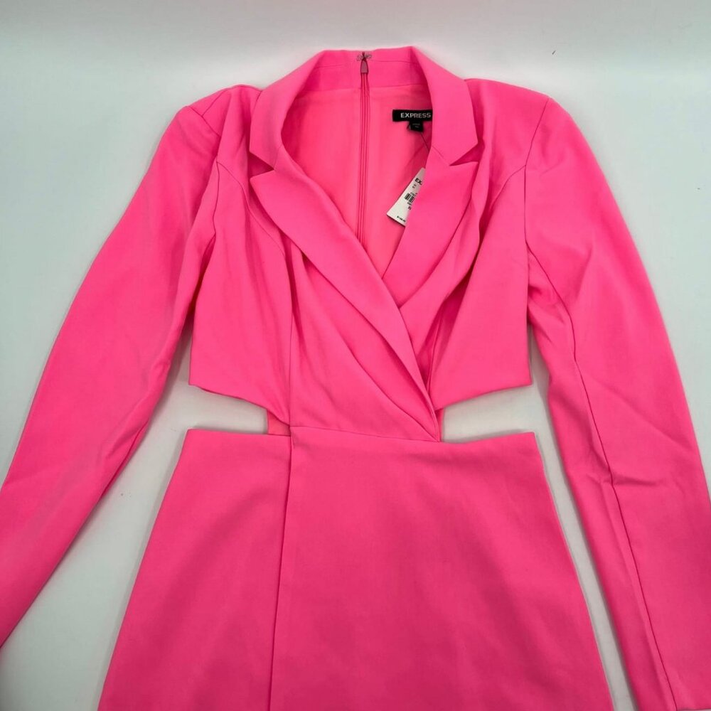 Express Pink Cut Out Blazer Dress | Size XS - Picture 4 of 8